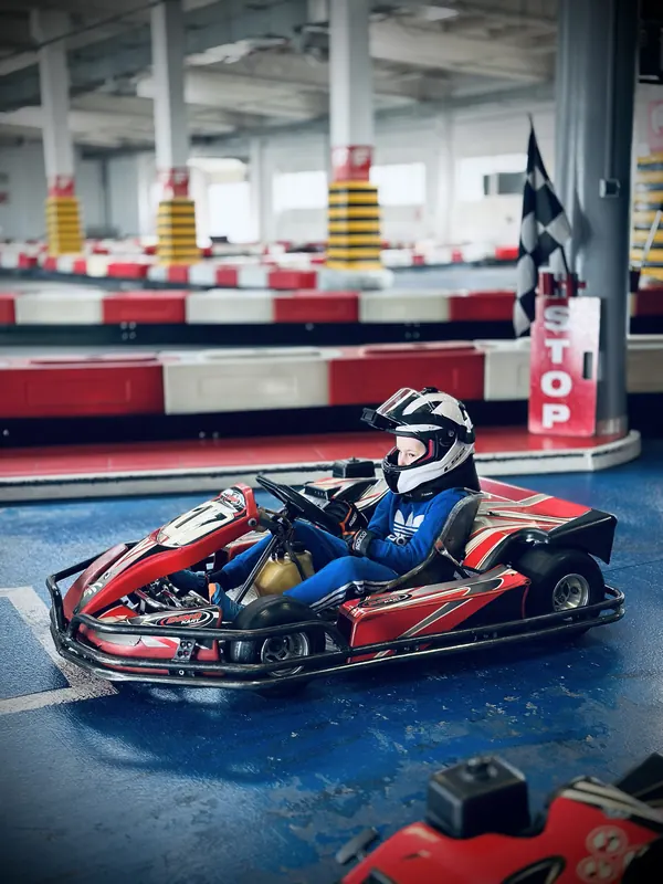 Trening na torze halowym
